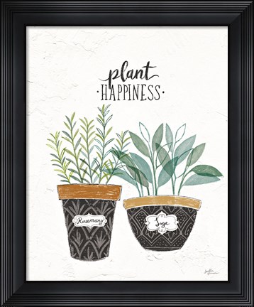Framed Fine Herbs IV Print