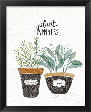 Framed Fine Herbs IV Print