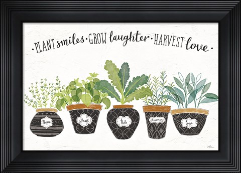 Framed Fine Herbs I Print