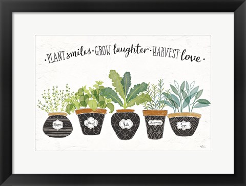 Framed Fine Herbs I Print