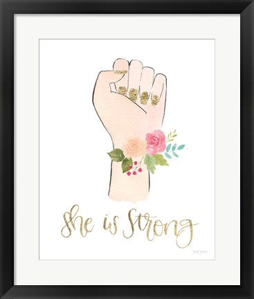 Framed Girl Power X Print