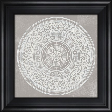 Framed Seville IV FB Greige Print