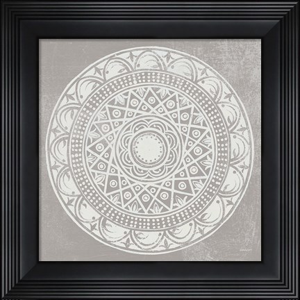 Framed Seville III FB Greige Print