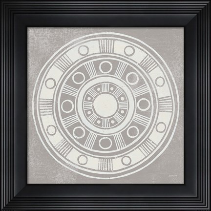 Framed Seville II FB Greige Print