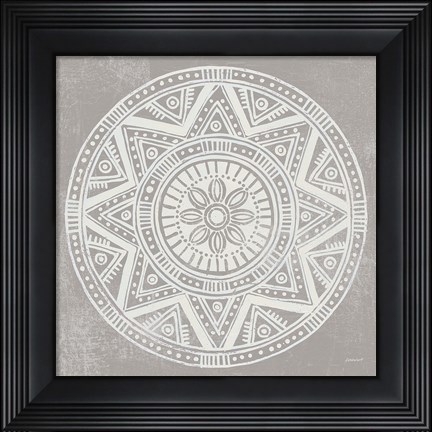 Framed Seville I FB Greige Print