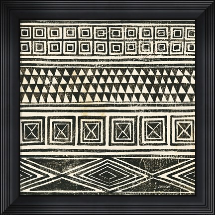 Framed Kuba II BW Print