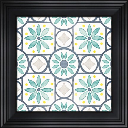 Framed Garden Getaway Pattern XV Print