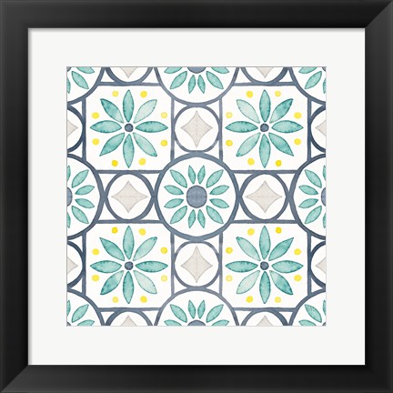 Framed Garden Getaway Pattern XV Print