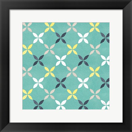 Framed Garden Getaway Pattern IID Print