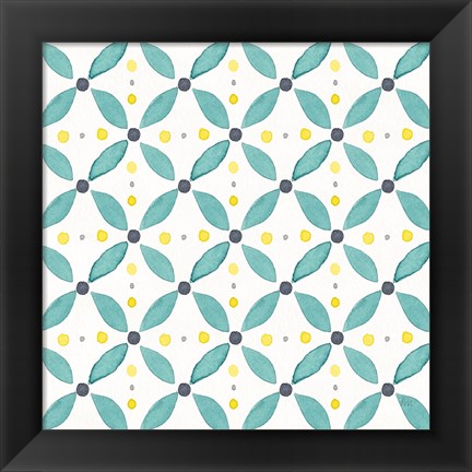 Framed Garden Getaway Pattern XA Print