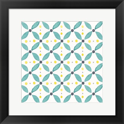 Framed Garden Getaway Pattern XA Print