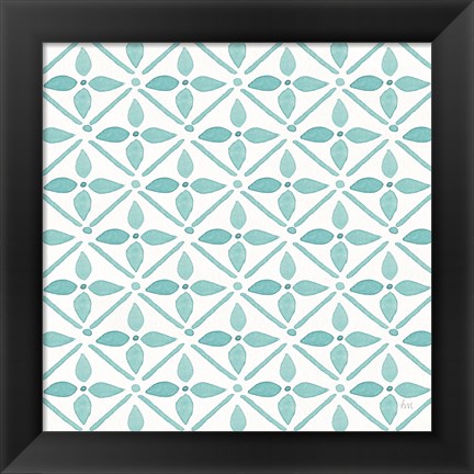 Framed Garden Getaway Pattern XIIA Print