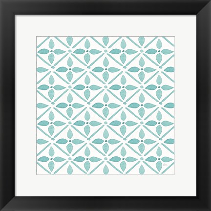 Framed Garden Getaway Pattern XIIA Print