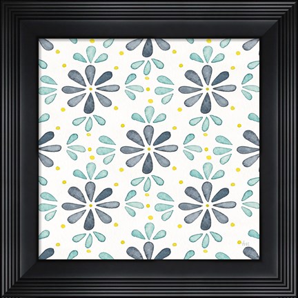 Framed Garden Getaway Pattern XIII Print