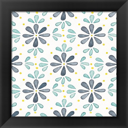 Framed Garden Getaway Pattern XIII Print
