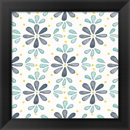 Framed Garden Getaway Pattern XIII Print