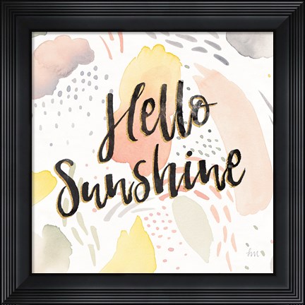 Framed Meadow Breeze II Print