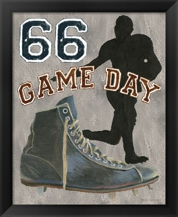 Framed Game Day II Print