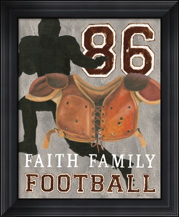 Framed Game Day III Print