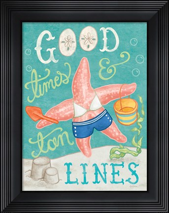 Framed Ocean Friends III Print
