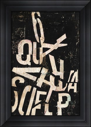 Framed Type Abstraction II Print