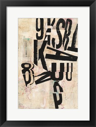 Framed Type Abstraction I Print