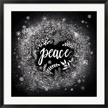 Framed Frosty Peace Print