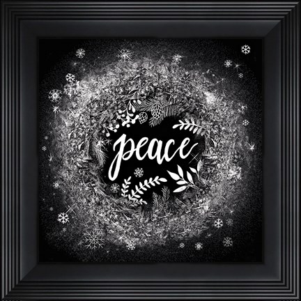 Framed Frosty Peace Print