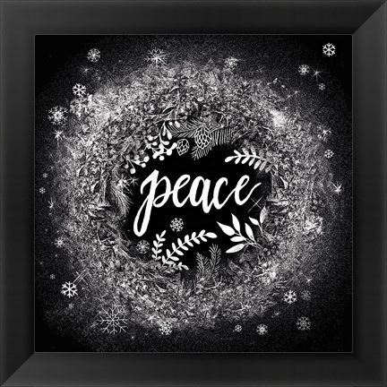 Framed Frosty Peace Print