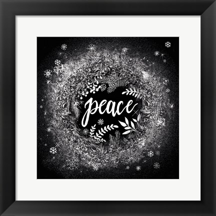 Framed Frosty Peace Print