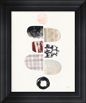 Framed Mod Neutrals I Blush Print