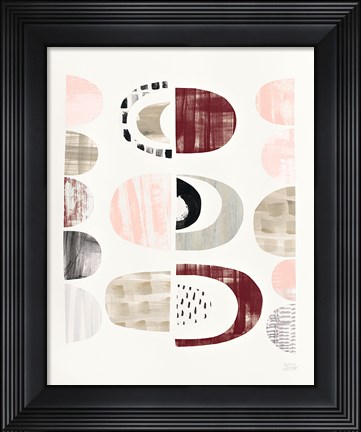 Framed Mod Neutrals II Blush Print