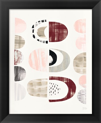 Framed Mod Neutrals II Blush Print