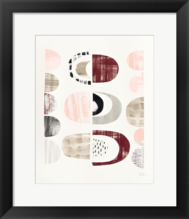 Framed Mod Neutrals II Blush Print