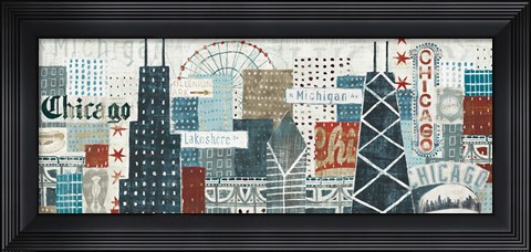 Framed Hey Chicago Crop Print