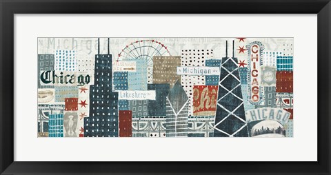 Framed Hey Chicago Crop Print