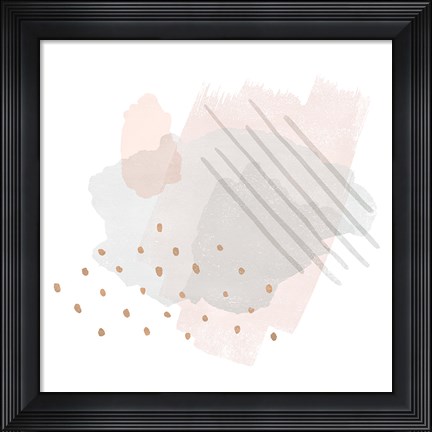 Framed Lovely Blush I Print