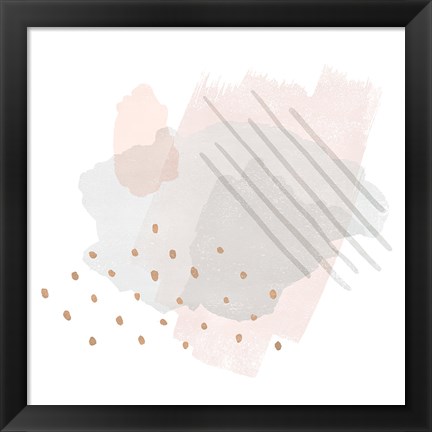 Framed Lovely Blush I Print
