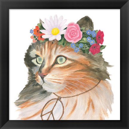 Framed Cattitude I Print