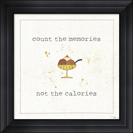 Framed Calorie Cuties VI Print