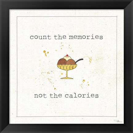 Framed Calorie Cuties VI Print