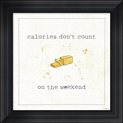 Framed Calorie Cuties I Print
