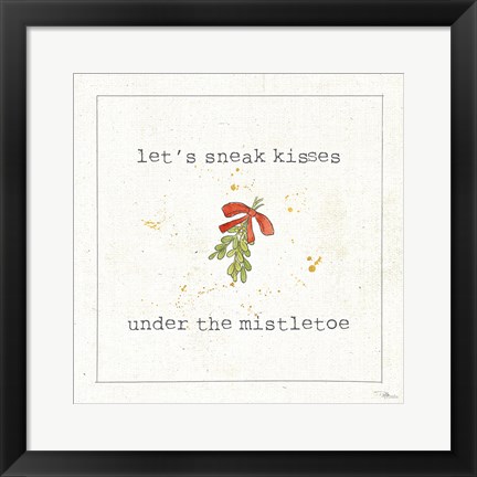 Framed Christmas Cuties III Print