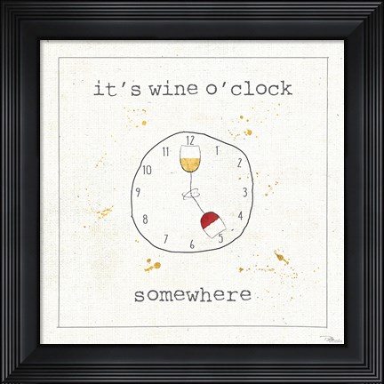 Framed Flavor Notes VII Print