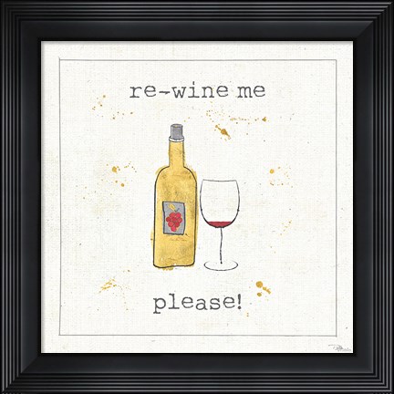 Framed Flavor Notes V Print