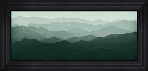 Framed Green Mountains Print
