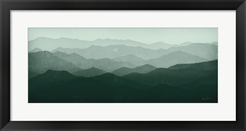 Framed Green Mountains Print