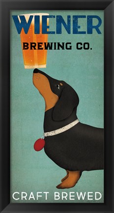 Framed Wiener Brewing Co Print