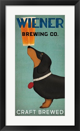 Framed Wiener Brewing Co Print