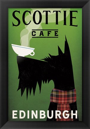 Framed Scottie Cafe Print